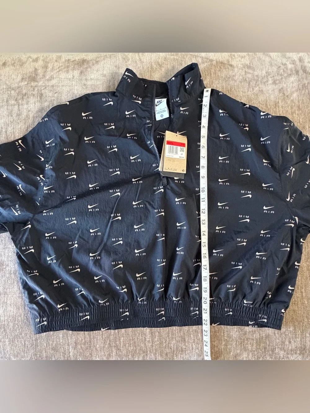 Nike Air Women’s Woven Tracksuit Set Jacket + Jogger Pants Black/White NWT